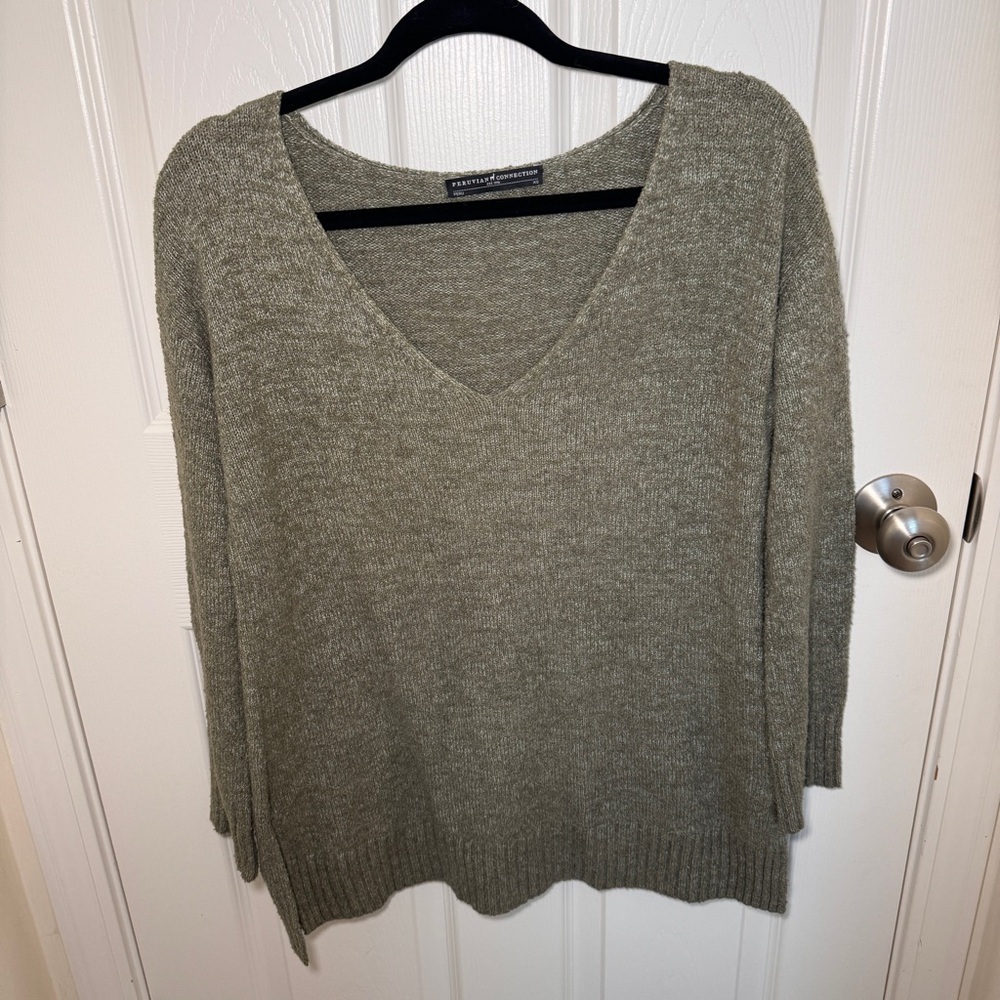Peruvian Connection V-Neck Sweater